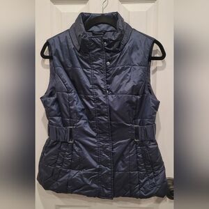 Sz Small Navy New York & Company Quilted Vest
